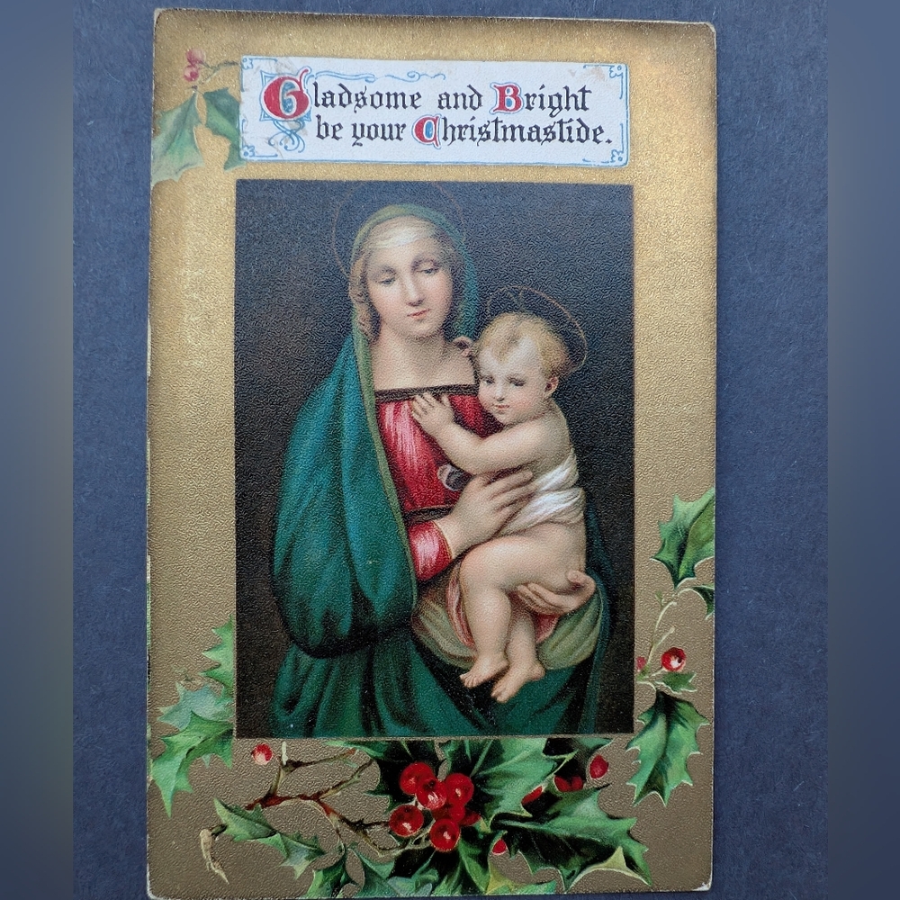 Vintage Religious Holiday Card #13